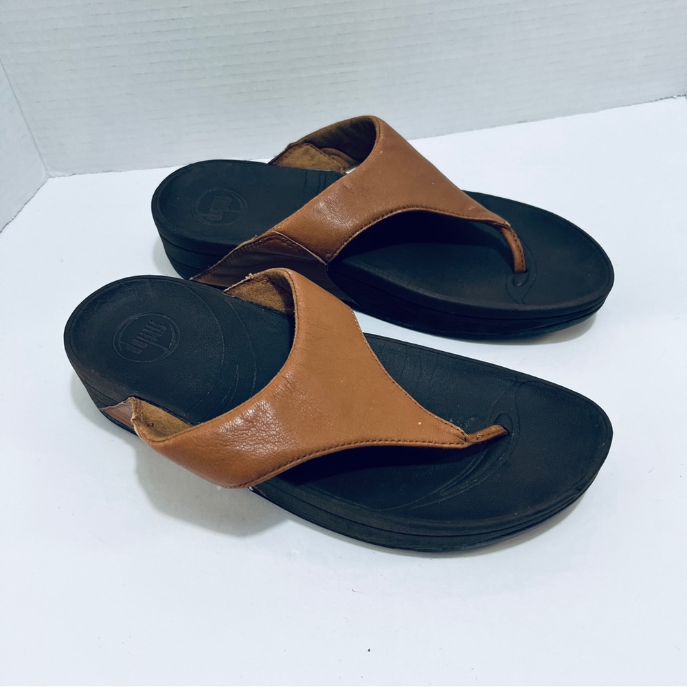 Fitflop Tan and Black Sandals - Picture 3 of 8